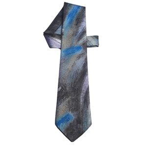 NWOT Ram Collection Blue Watercolor Print Tie